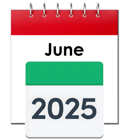June 2025 calendar image